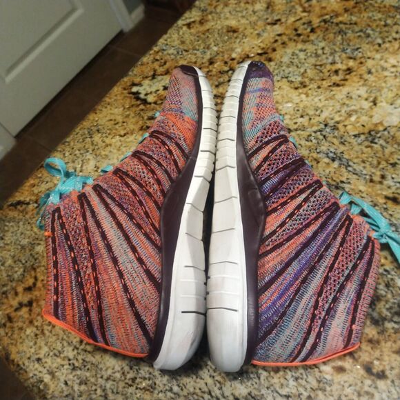 Nike Women Shoe Free Flyknit Chukka Size 8M Running Athletic Sneaker 639699-801 - Picture 9 of 12